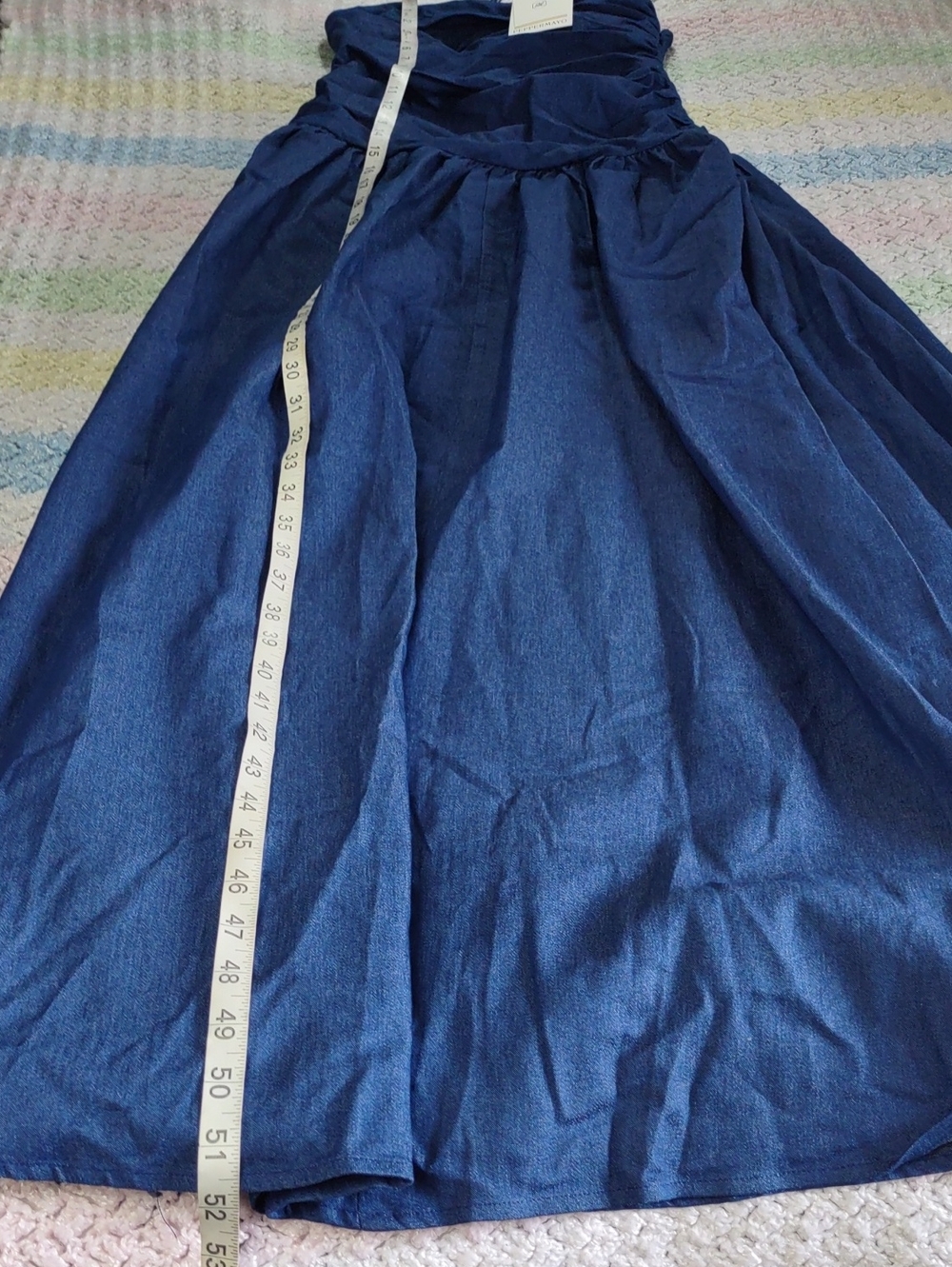 Peppermayo Size 2 Carmel Denim Maxi Dress - Picture 5 of 14